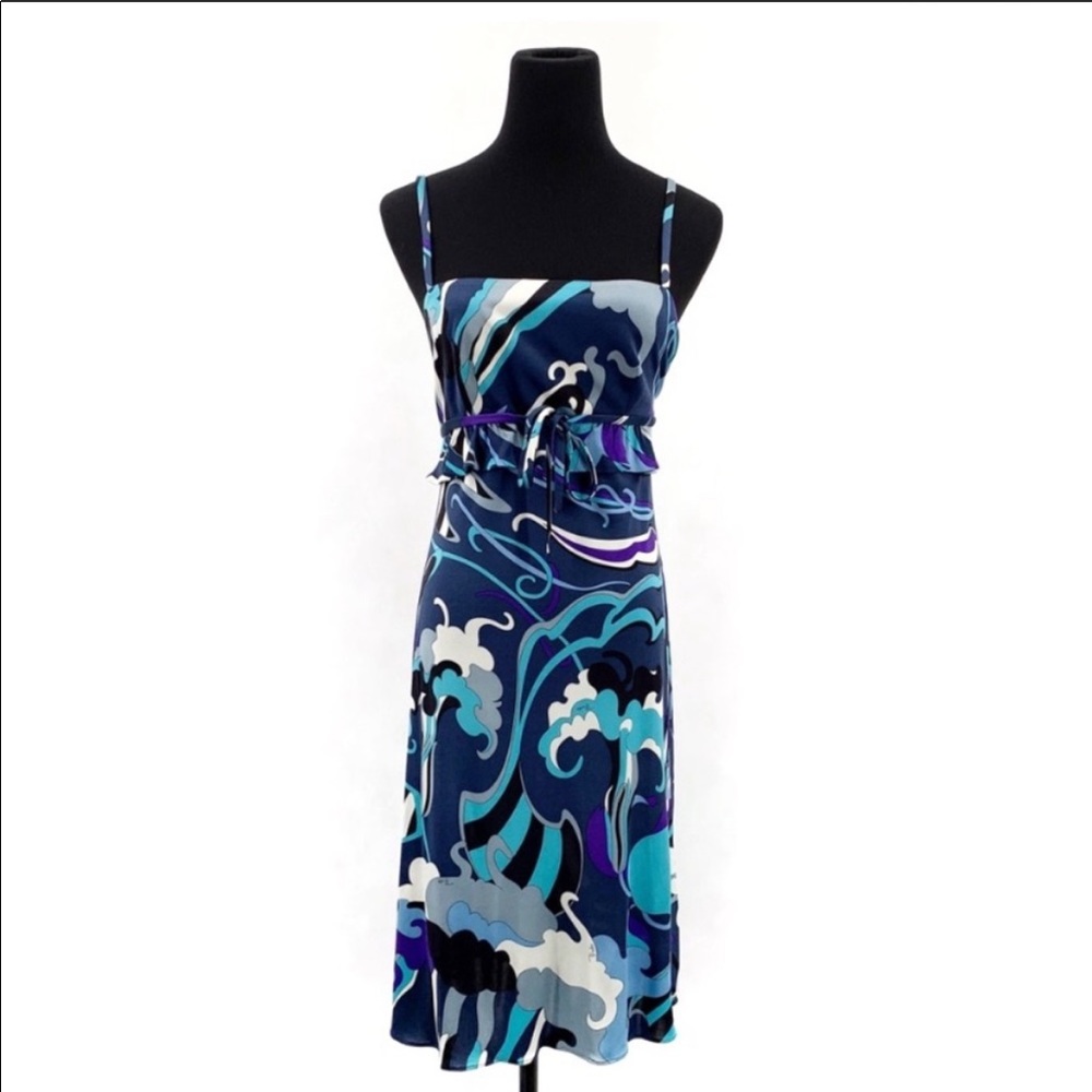Emilio Pucci color block mini dress